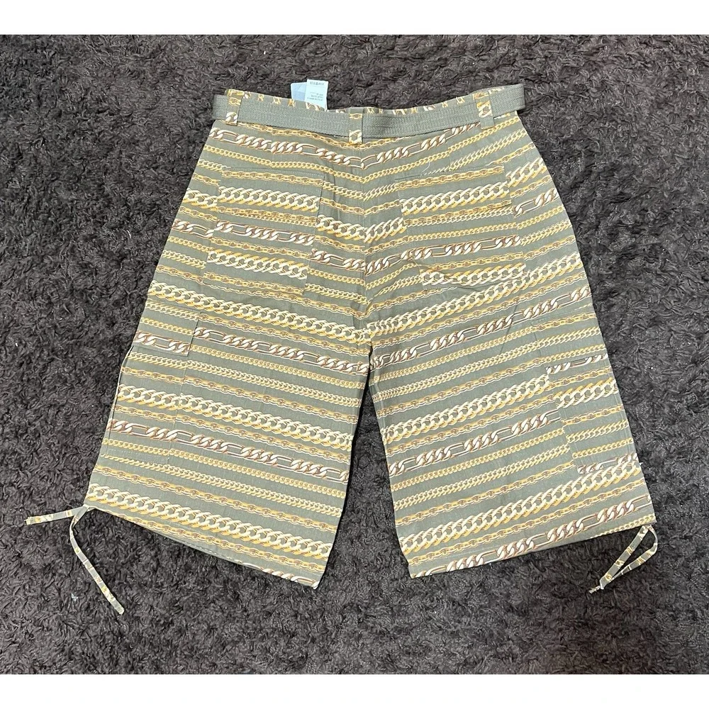 Henry & William Mens Khaki Orange Cargo Shorts Mens Size 38 New‎ With Tags